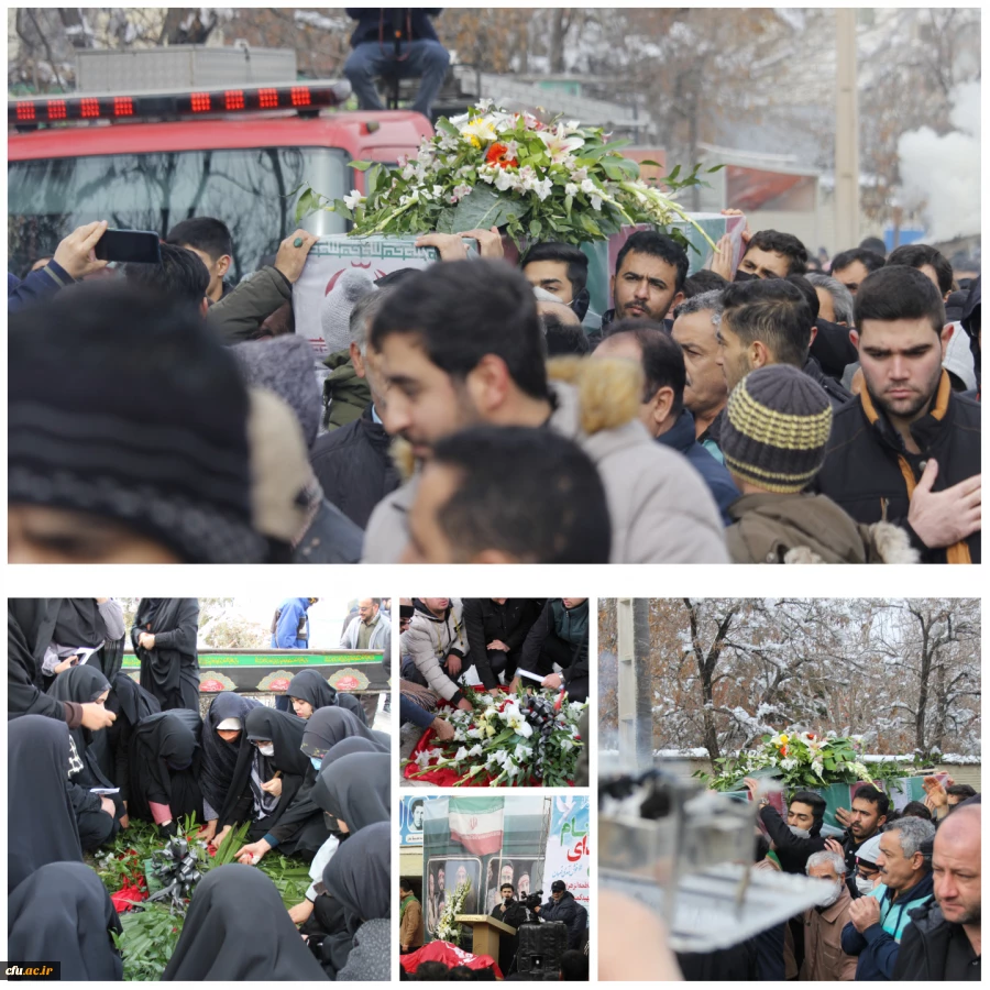 تشییع شهید گمنام در پردیس شهید باهنر استان مرکزی 2