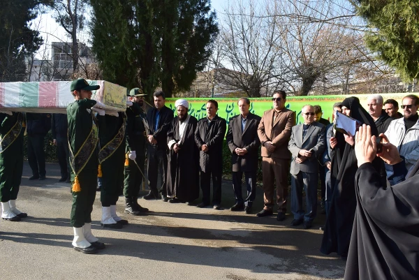 آئین تشییع و تدفین پیکر شهید گمنام دردانشگاه فرهنگیان کرمانشاه 4