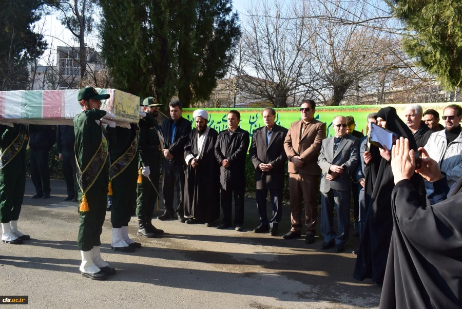 آئین تشییع و تدفین پیکر شهید گمنام دردانشگاه فرهنگیان کرمانشاه 4