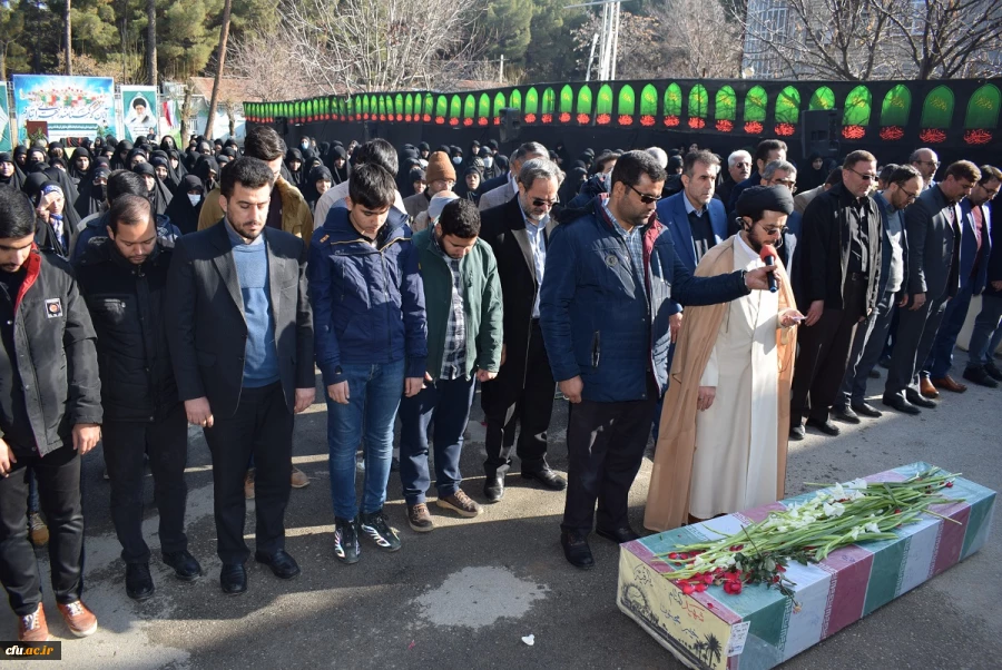 آئین تشییع و تدفین پیکر شهید گمنام دردانشگاه فرهنگیان کرمانشاه 10