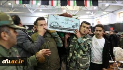تدفین شهید گمنام هشت سال دفاع مقدس دردانشگاه فرهنگیان استان آذربایجان شرقی 7