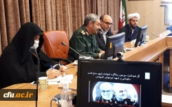 مراسم گرامیداشت سومین سالگرد شهادت سردار سلیمانی با حضور فرمانده سپاه انصارالمهدی استان 4