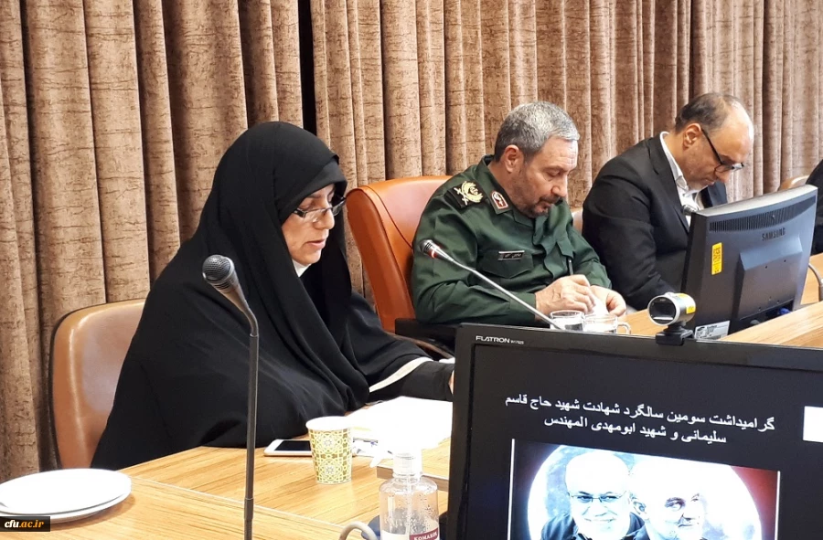 مراسم گرامیداشت سومین سالگرد شهادت سردار سلیمانی با حضور فرمانده سپاه انصارالمهدی استان 5