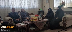 دیدار سرپرست دانشگاه فرهنگیان استان اردبیل با خانواده ی دانشجومعلم شهید بهنام یوسفی