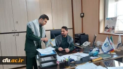 اقدام نمادین مدیریت همکاری ها و ارتباطات علمی و بین المللی دانشگاه فرهنگیان در حمایت از سپاه پاسداران انقلاب اسلامی 3