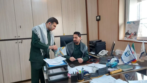 اقدام نمادین مدیریت همکاری ها و ارتباطات علمی و بین المللی دانشگاه فرهنگیان در حمایت از سپاه پاسداران انقلاب اسلامی 3