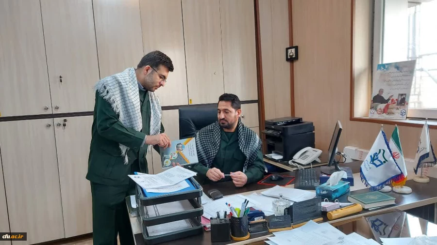 اقدام نمادین مدیریت همکاری ها و ارتباطات علمی و بین المللی دانشگاه فرهنگیان در حمایت از سپاه پاسداران انقلاب اسلامی 3