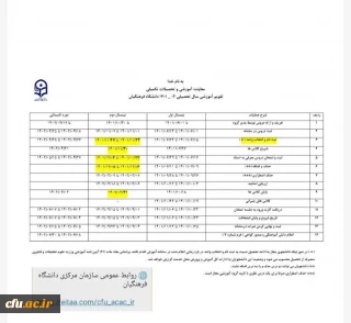 معاونت آموزشی و تحصیلات تکمیلی اعلام کرد:

تقویم آموزشی نیمسال دوم سال جاری