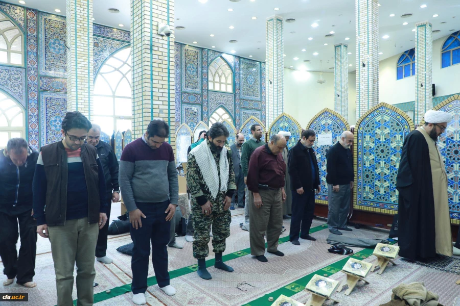 حضور رییس دانشگاه فرهنگیان در مراسم اعتکاف مسجد جامع خرمشهر باغ موزه انقلاب اسلامی و دفاع مقدس 2