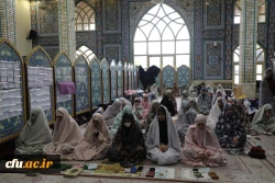 حضور رییس دانشگاه فرهنگیان در مراسم اعتکاف مسجد جامع خرمشهر باغ موزه انقلاب اسلامی و دفاع مقدس 5