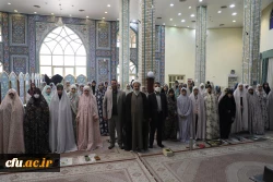 حضور رییس دانشگاه فرهنگیان در مراسم اعتکاف مسجد جامع خرمشهر باغ موزه انقلاب اسلامی و دفاع مقدس 14