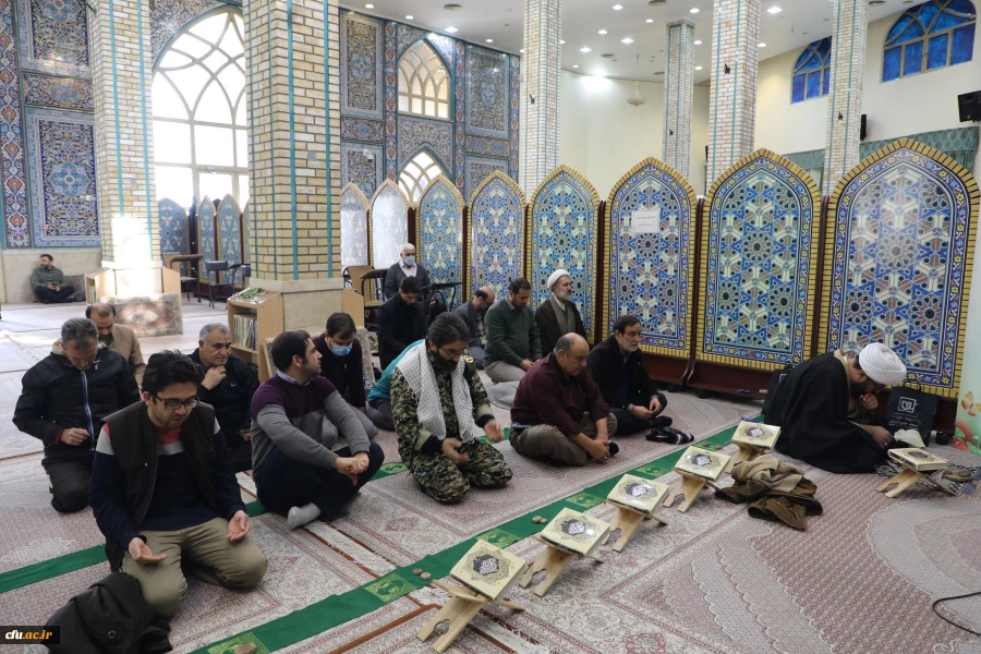 حضور رییس دانشگاه فرهنگیان در مراسم اعتکاف مسجد جامع خرمشهر باغ موزه انقلاب اسلامی و دفاع مقدس 3