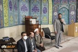 حضور رییس دانشگاه فرهنگیان در مراسم اعتکاف مسجد جامع خرمشهر باغ موزه انقلاب اسلامی و دفاع مقدس 11