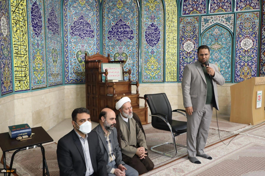 حضور رییس دانشگاه فرهنگیان در مراسم اعتکاف مسجد جامع خرمشهر باغ موزه انقلاب اسلامی و دفاع مقدس 11