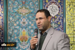 حضور رییس دانشگاه فرهنگیان در مراسم اعتکاف مسجد جامع خرمشهر باغ موزه انقلاب اسلامی و دفاع مقدس 13