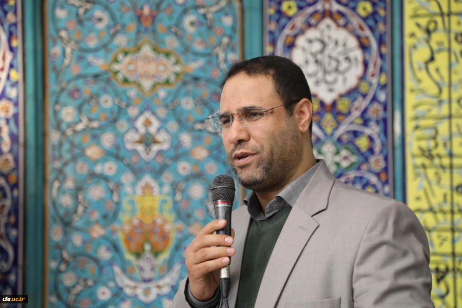 حضور رییس دانشگاه فرهنگیان در مراسم اعتکاف مسجد جامع خرمشهر باغ موزه انقلاب اسلامی و دفاع مقدس 13