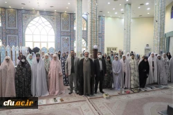 حضور رییس دانشگاه فرهنگیان در مراسم اعتکاف مسجد جامع خرمشهر باغ موزه انقلاب اسلامی و دفاع مقدس 14