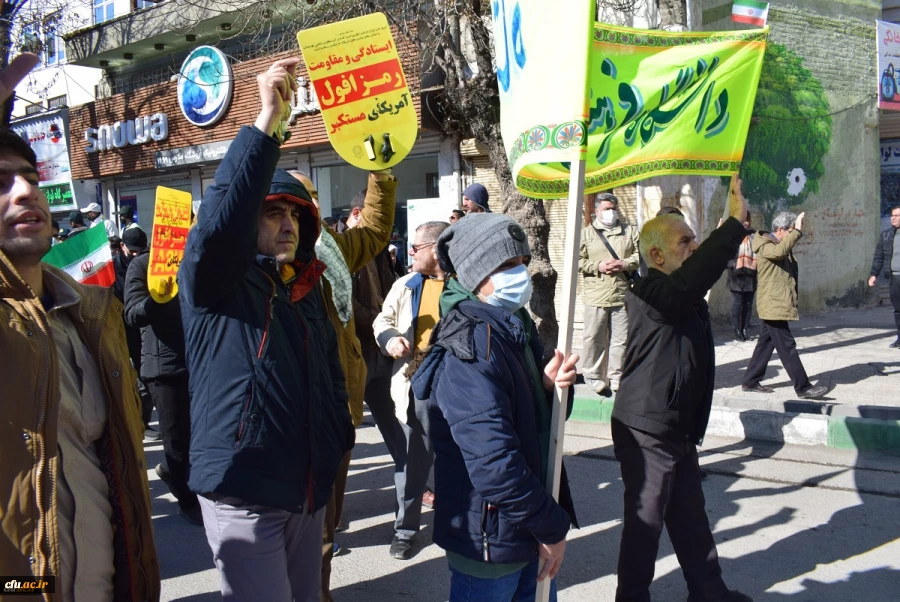 حضور پر شور جامعه دانشگاه فرهنگیان در راهپیمایی 22 بهمن 1401 11