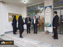 بازدید آقای دکتر زمانیان و خانم دکتر خشکاب ناظران معاونت نظارت و ارزیابی سازمان مرکزی از حوزه های امتحانی آزمون اصلح مهارت آموزان ماده ۲۸ مراکز شمال استان خوزستان 6