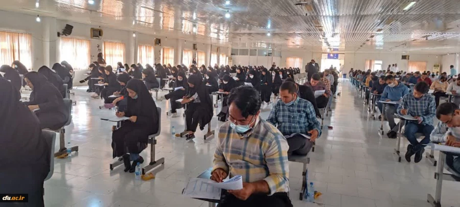 روند برگزاری آزمون اصلح 1401 در دانشگاه فرهنگیان هرمزگان  13