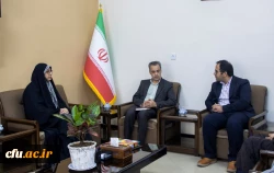 دیدار هیات رئیسه دانشگاه فرهنگیان یزد با مدیر کل صدا و سیمای استان
 2