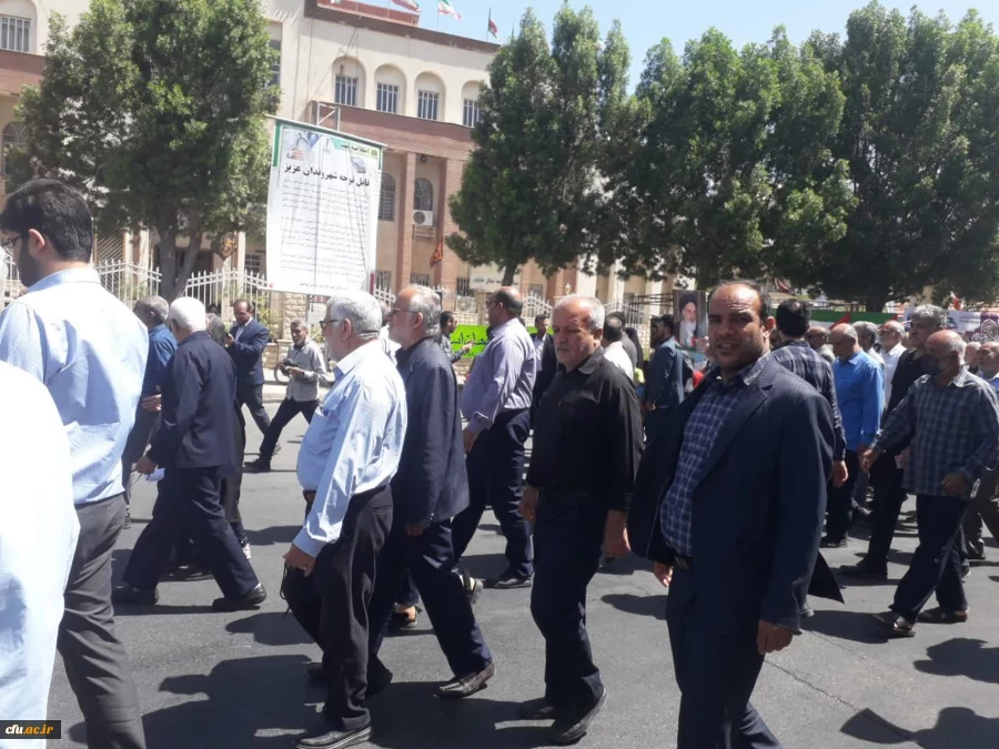 با حضور پرشور مجموعه دانشگاه فرهنگیان استان بوشهر؛راهپیمایی روز قدس در بوشهر برگزار شد 5