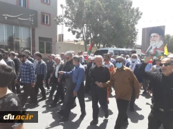 با حضور پرشور مجموعه دانشگاه فرهنگیان استان بوشهر؛راهپیمایی روز قدس در بوشهر برگزار شد 11