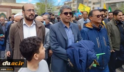 حضور اساتید، کارکنان و دانشجومعلمان دانشگاه فرهنگیان استان زنجان در راهپیمایی روز جهانی قدس 3