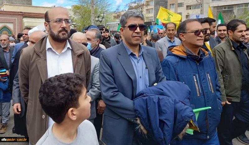 حضور اساتید، کارکنان و دانشجومعلمان دانشگاه فرهنگیان استان زنجان در راهپیمایی روز جهانی قدس 3