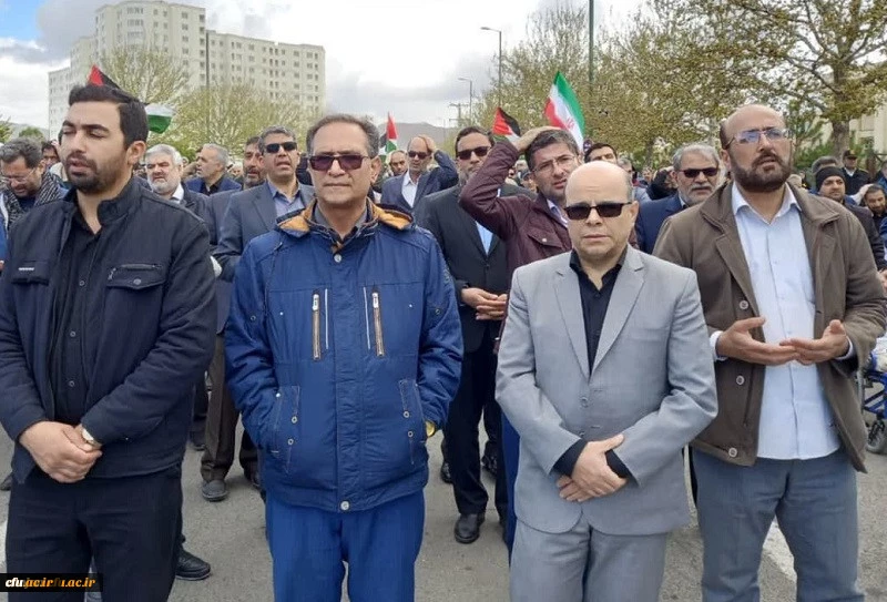 حضور اساتید، کارکنان و دانشجومعلمان دانشگاه فرهنگیان استان زنجان در راهپیمایی روز جهانی قدس 5