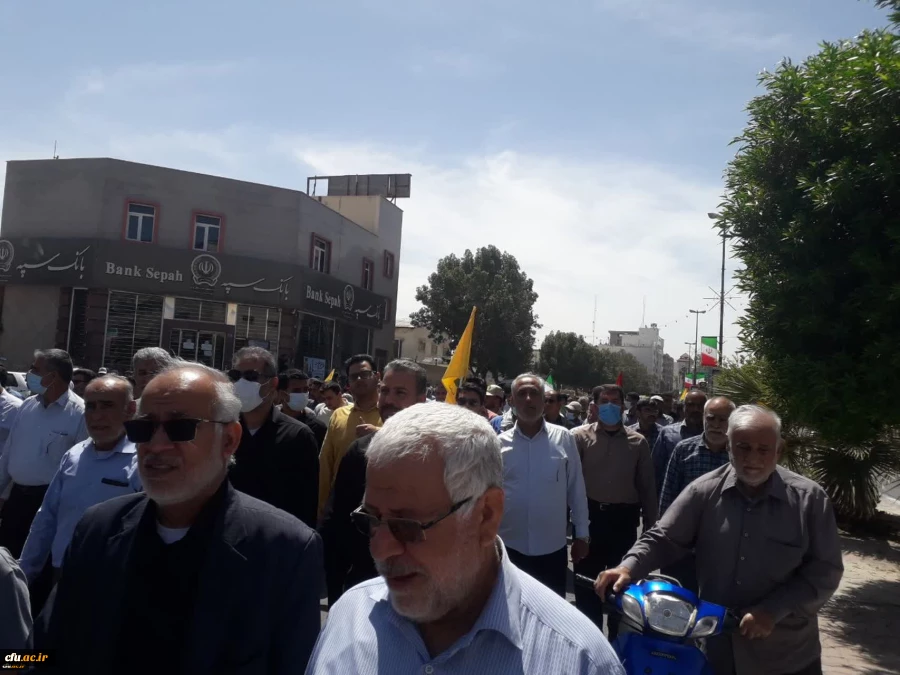 حضور پرشور خانواده دانشگاه فرهنگیان در راهپیمایی روز قدس 2