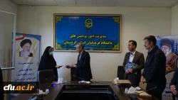 مراسم معارفه سرپرست معاونت آموزشی، پژوهشی و فرهنگی پردیس بنت الهدی صدر سنندج
 8