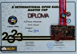 کسب مدال برنز دانشجو معلم دانشگاه فرهنگیان استان فارس در هشتمین مسابقات بین المللی جام بزرگ کاراته (Master Cup)
 3