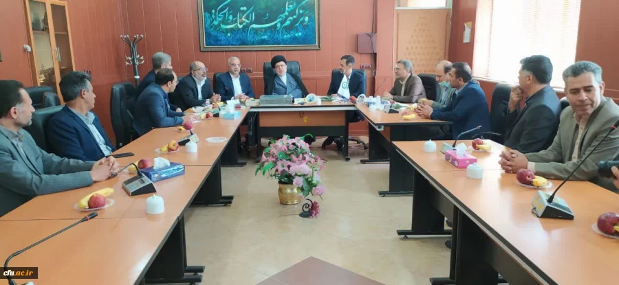 حضور حجت الاسلام والمسلمین موسوی مدیرکل دادگستری استان فارس به همراه دادستان شیراز و معاونین دادگستری استان فارس در دانشگاه فرهنگیان استان فارس و تبریک هفته معلم به همکاران،اساتید و دانشجو معلمان 3