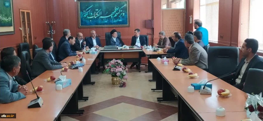 حضور حجت الاسلام والمسلمین موسوی مدیرکل دادگستری استان فارس به همراه دادستان شیراز و معاونین دادگستری استان فارس در دانشگاه فرهنگیان استان فارس و تبریک هفته معلم به همکاران،اساتید و دانشجو معلمان 4