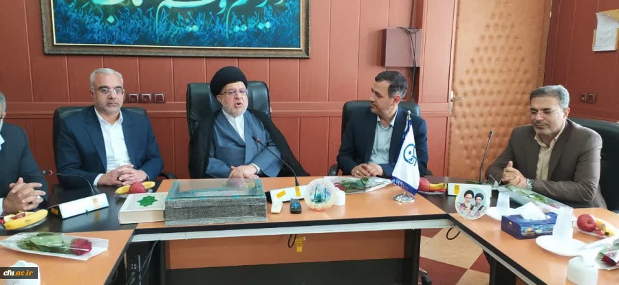 حضور حجت الاسلام والمسلمین موسوی مدیرکل دادگستری استان فارس به همراه دادستان شیراز و معاونین دادگستری استان فارس در دانشگاه فرهنگیان استان فارس و تبریک هفته معلم به همکاران،اساتید و دانشجو معلمان 2