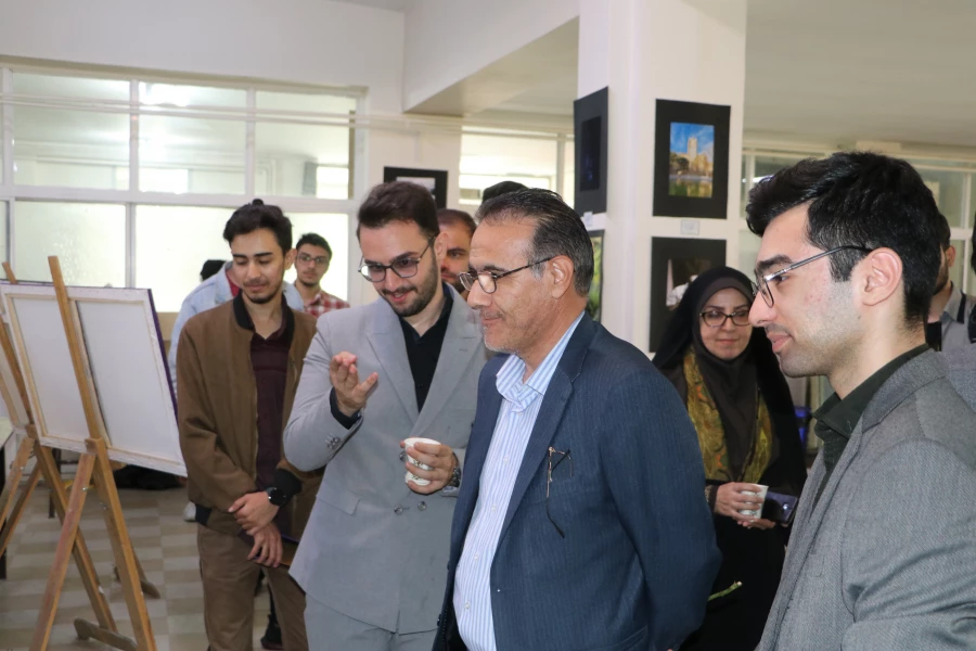 افتتاح دهمین نمایشگاه آثار هنری دانشجویان دانشگاه فرهنگیان آذربایجان شرقی 3