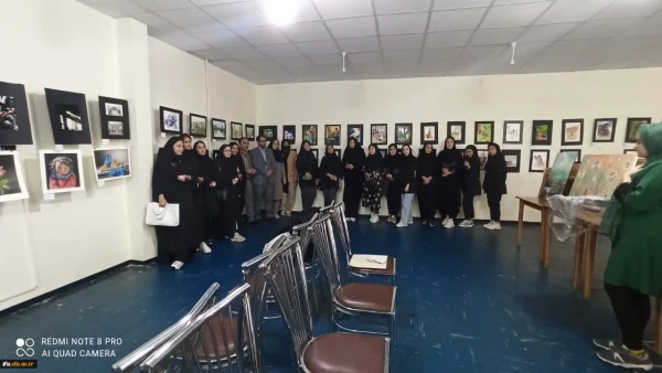 افتتاح دهمین نمایشگاه آثار هنری دانشجویان دانشگاه فرهنگیان آذربایجان شرقی 7