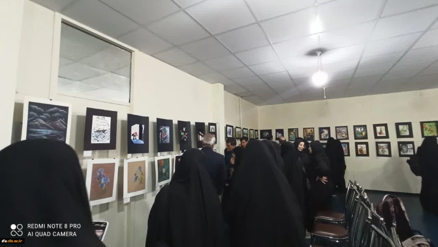 افتتاح دهمین نمایشگاه آثار هنری دانشجویان دانشگاه فرهنگیان آذربایجان شرقی 8
