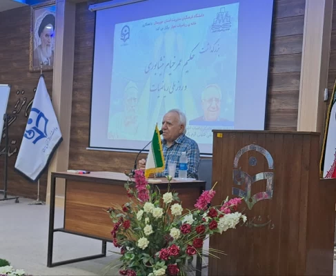 برگزاری مراسم بزرگداشت حکیم خیام نیشابوری و روز ملی ریاضیات با حضور پروفسور کرم زاده 2