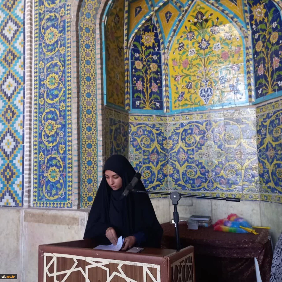 دانشجو معلم دانشگاه فرهنگیان قزوین سخنران پیش از خطبه های نماز جمعه قزوین 2