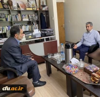 مدیر امور پردیسهای دانشگاه فرهنگیان کرمان با رئیس کمیسیون اقتصادی مجلس شورای اسلامی دیدار وگفتگو کرد 2