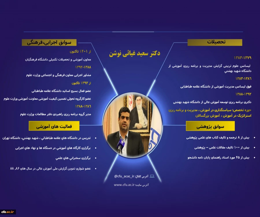 انتصاب سعید غیاثی ندوشن به سرپرستی دانشگاه فرهنگیان 2