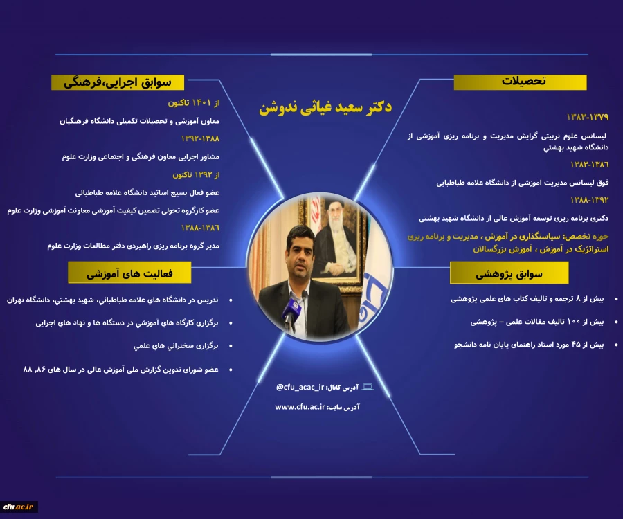 انتصاب سعید غیاثی ندوشن به سرپرستی دانشگاه فرهنگیان 2