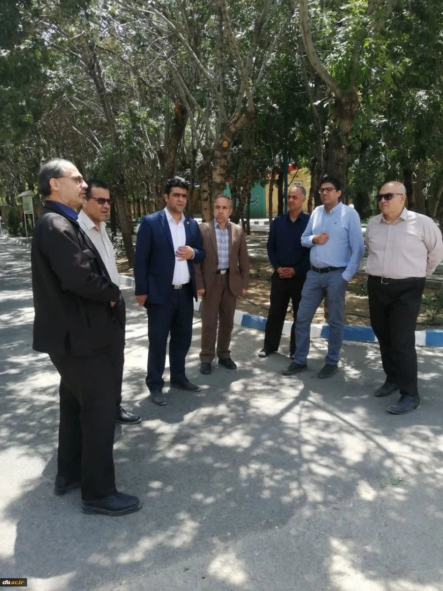 بازدید مدیرکل پشتیبانی و رفاه سازمان مرکزی و مدیرکل نوسازی از پردیس های استان مرکزی 2