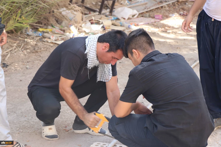 گزارش تصویری از روند برپایی مواکب دانشگاه فرهنگیان در عتبات عالیات (سری اول)