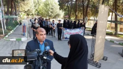   مراسم بدرقه کاروان راهیان اربعین حسینی دانشگاه فرهنگیان لرستان 13