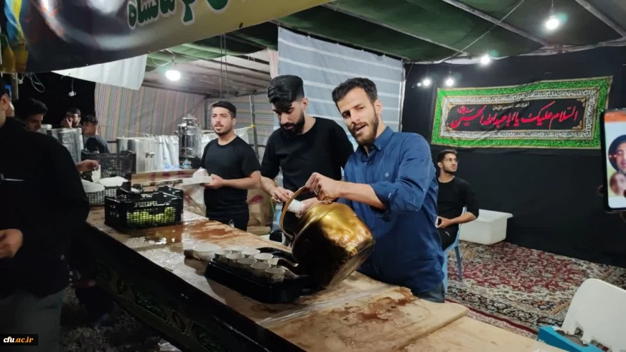 بازدید سرپرست و مسئول نهاد نمایندگی مقام معظم رهبری در سازمان مرکزی دانشگاه فرهنگیان از موکب شهدای تربیت معلم کرمانشاه 3