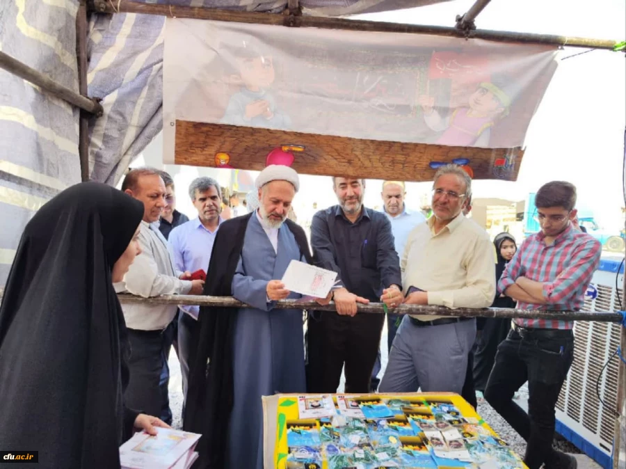 بازدید سرپرست و مسئول نهاد نمایندگی مقام معظم رهبری در سازمان مرکزی دانشگاه فرهنگیان از موکب شهدای تربیت معلم کرمانشاه 2