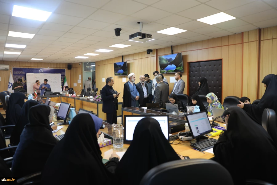 بازدید سرپرست دانشگاه فرهنگیان از سایت پاسخگویی به سوالات فرآیند مصاحبه ارزیابی توانایی علمی متقاضیان 9